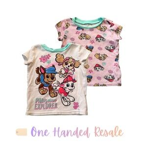 🐶 Paw Patrol Toddler T-Shirt Pajama Top Set 2T
